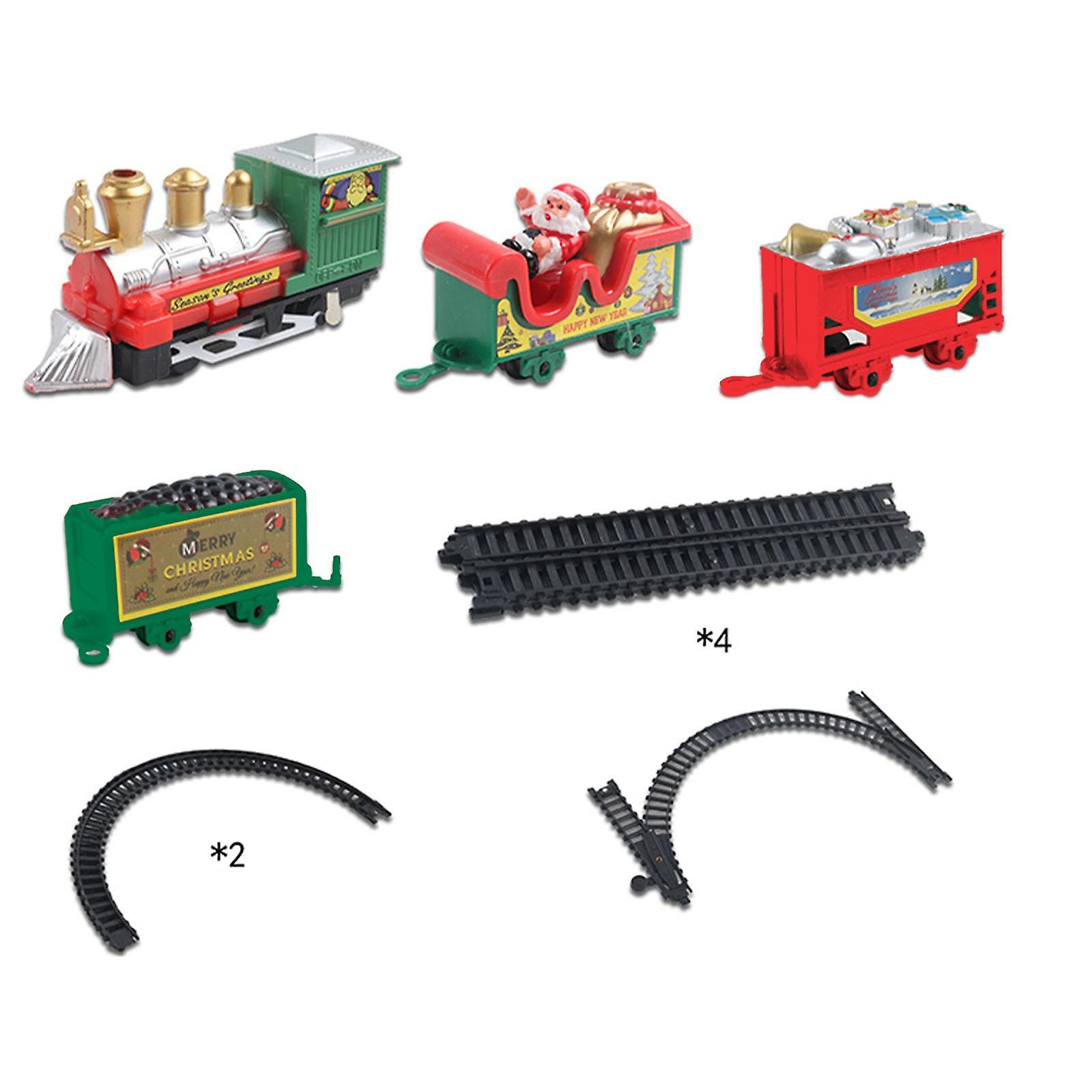 Foto 5 pulgar | Venta Internacional - Juego De Tren De Juguete, Juego De Tren Navideño, Vías Férreas, Batería Abierta