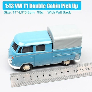 Foto 2 | Venta Internacional - Camioneta De Juguete Con Cabina Doble Mini Welly T1 A Escala 1/36