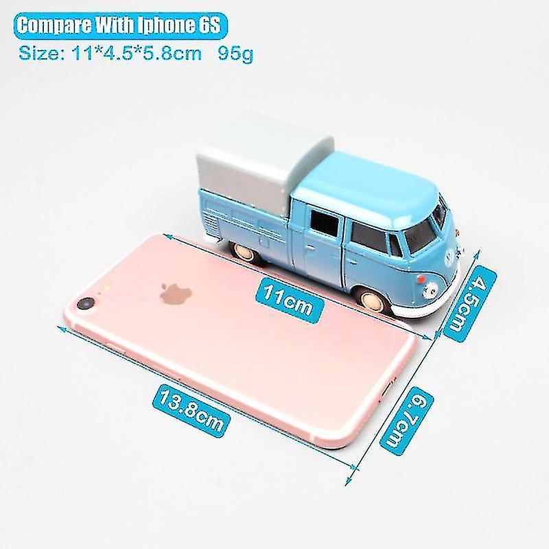 Foto 4 pulgar | Venta Internacional - Camioneta De Juguete Con Cabina Doble Mini Welly T1 A Escala 1/36