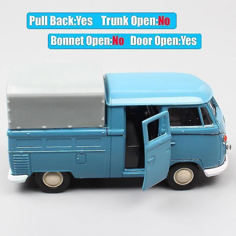 Foto 5 pulgar | Venta Internacional - Camioneta De Juguete Con Cabina Doble Mini Welly T1 A Escala 1/36