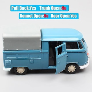 Foto 4 | Venta Internacional - Camioneta De Juguete Con Cabina Doble Mini Welly T1 A Escala 1/36