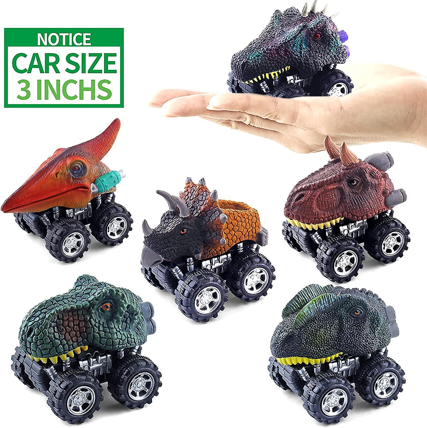 Foto 3 pulgar | Venta Internacional - Toy Cars Dinosaur Collection, Paquete De 6 Unidades Para Niños De 3,4 Años