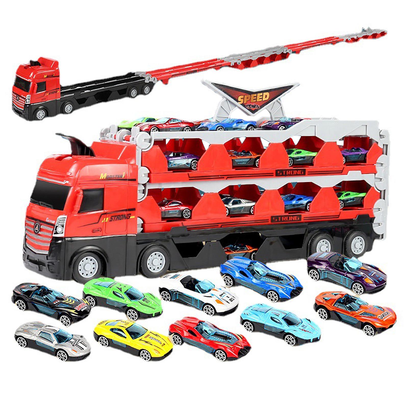 Foto 2 pulgar | Venta Internacional - Vehículos Toy Trucks Con Doble Lanzador, 9 Unidades, Regalo Para Niños