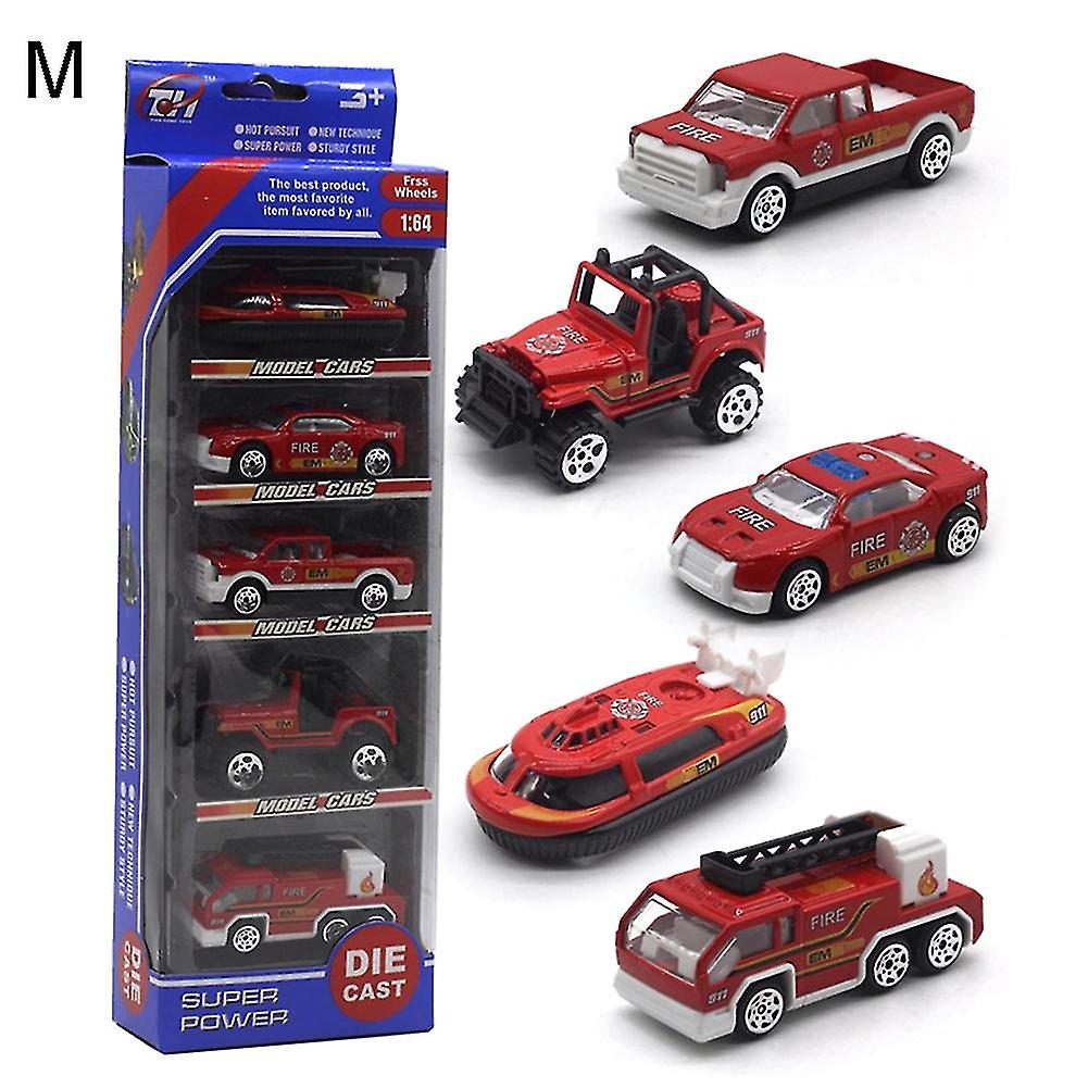 Foto 2 pulgar | Venta Internacional - Coche De Juguete Farfi Diecast Alloy Engineering Racing 1:64 5 Unidades