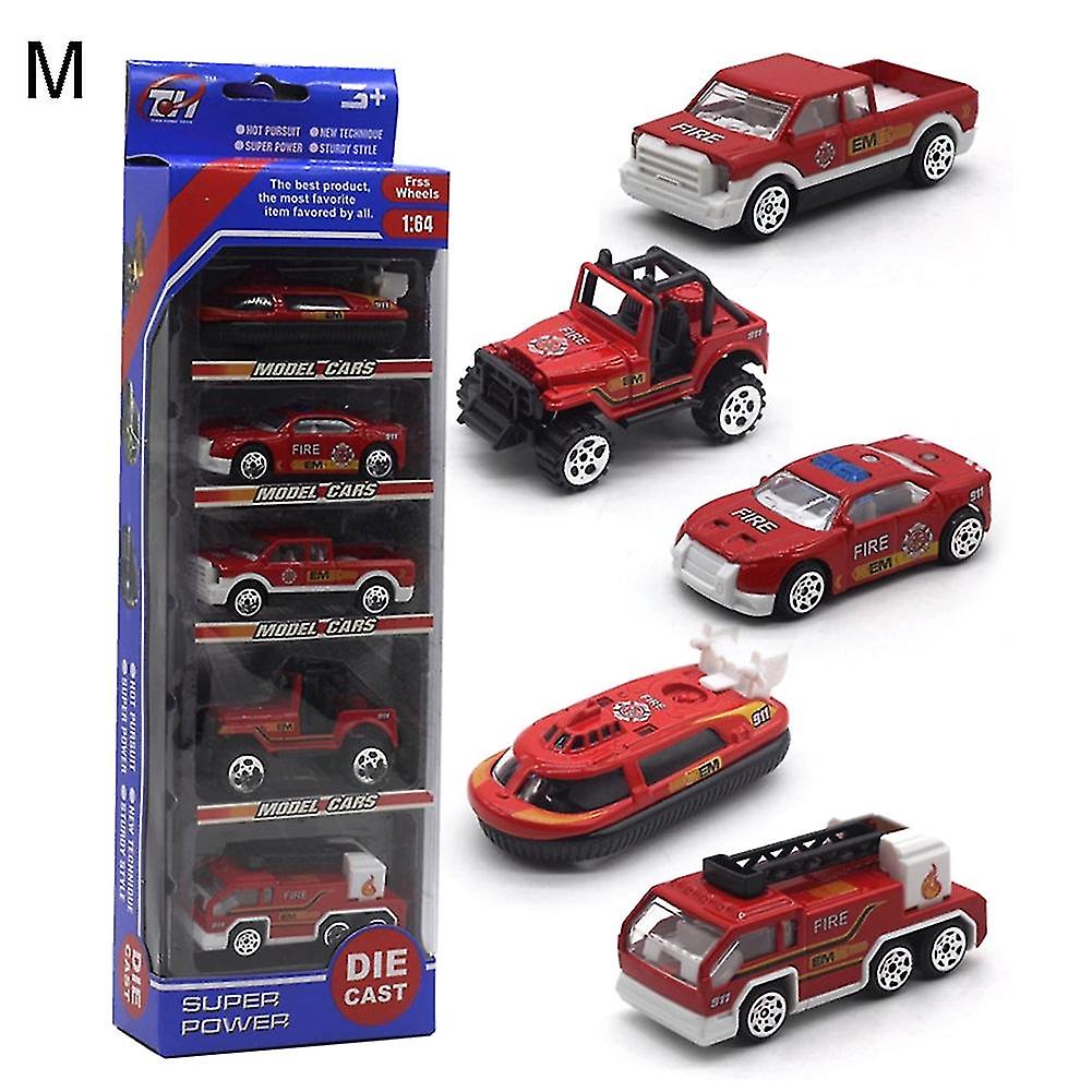 Venta Internacional - Coche De Juguete Farfi Diecast Alloy Engineering Racing 1:64 5 Unidades