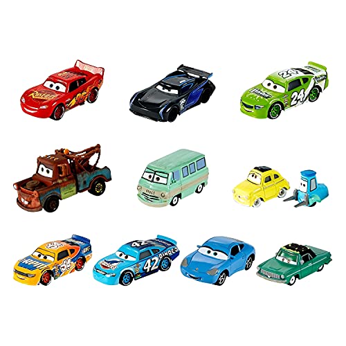 Foto 2 pulgar | Venta Internacional - Set De Juguetes Disney Cars Mini Racers Fundidos A Presión, Paquete De 10 Vehículos