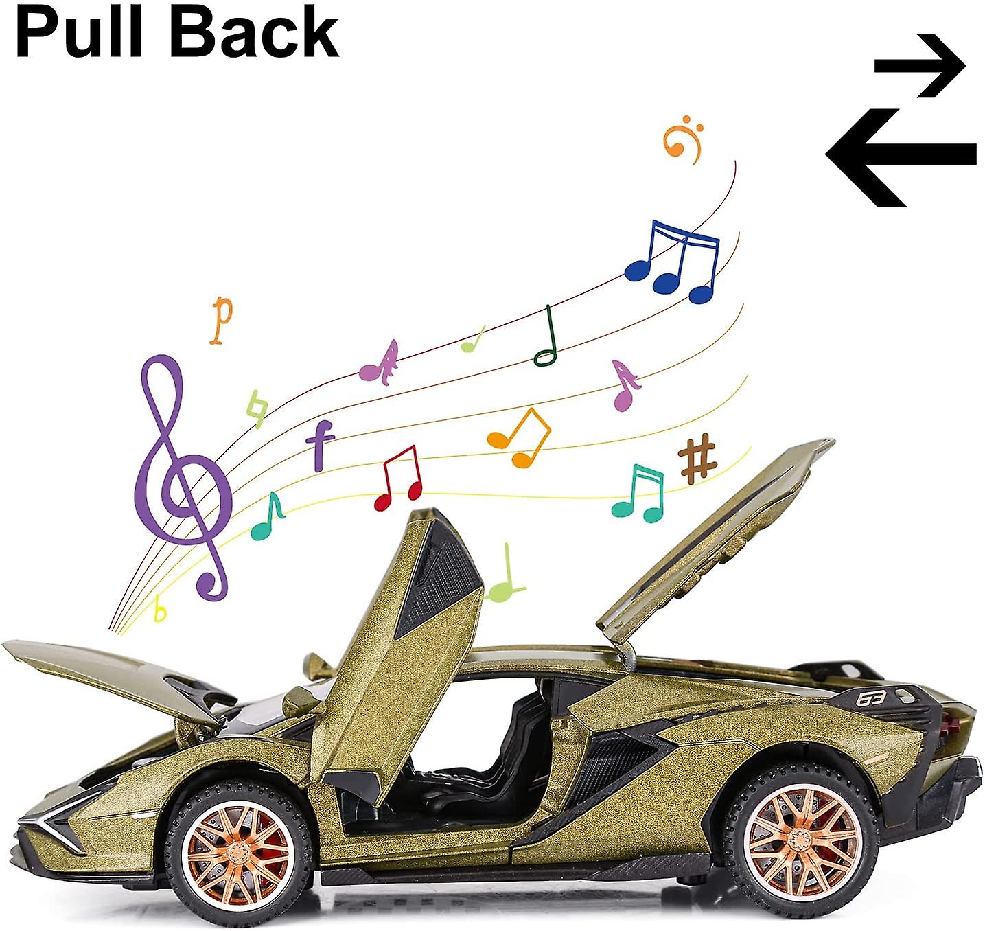Foto 5 pulgar | Venta Internacional - Coche De Juguete De Metal Modelo Lamborghini Sian Fkp37 Con Luz Y Sonido