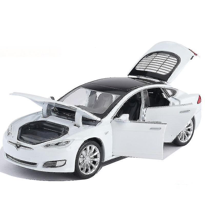 Foto 2 pulgar | Venta Internacional - Tesla Model S P100d Sedan De Aleación De Coche De Juguete Fundido A Escala 1/32