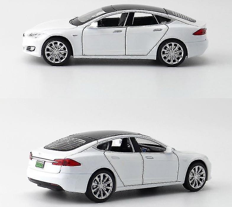 Foto 3 pulgar | Venta Internacional - Tesla Model S P100d Sedan De Aleación De Coche De Juguete Fundido A Escala 1/32