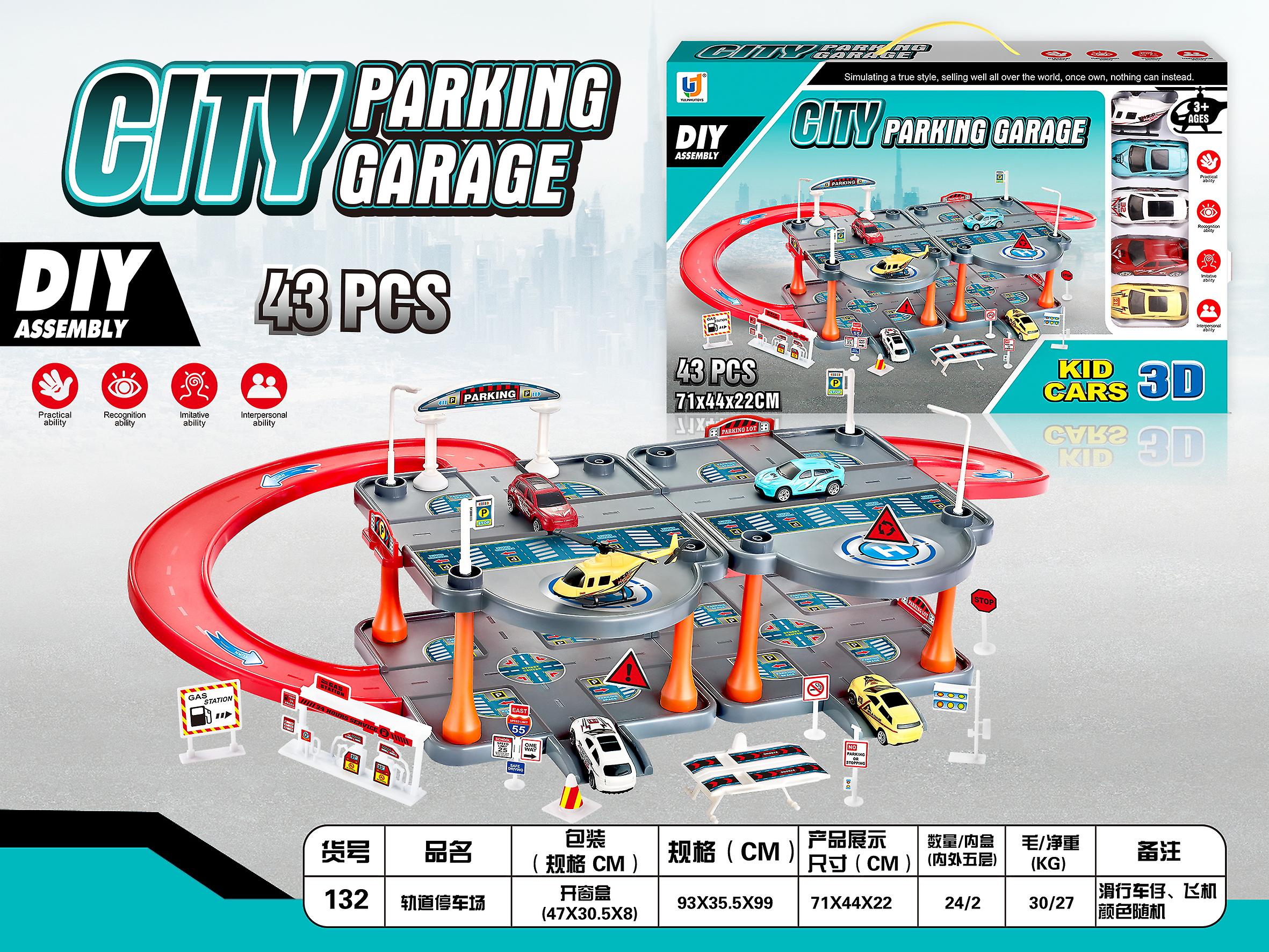 Foto 2 pulgar | Venta Internacional - Set De Juego Toy Track Parking Lot Con Minicoche Deslizante