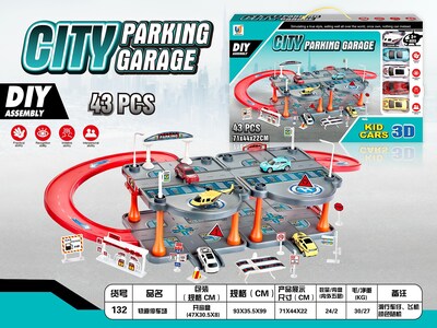 Foto 2 | Venta Internacional - Set De Juego Toy Track Parking Lot Con Minicoche Deslizante