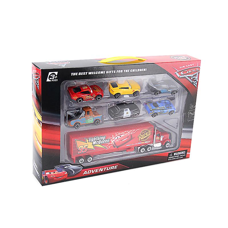 Foto 2 pulgar | Venta Internacional - Set De Coches De Juguete Disney Pixar Cars 3 Mack Uncle Truck, 7 Piezas