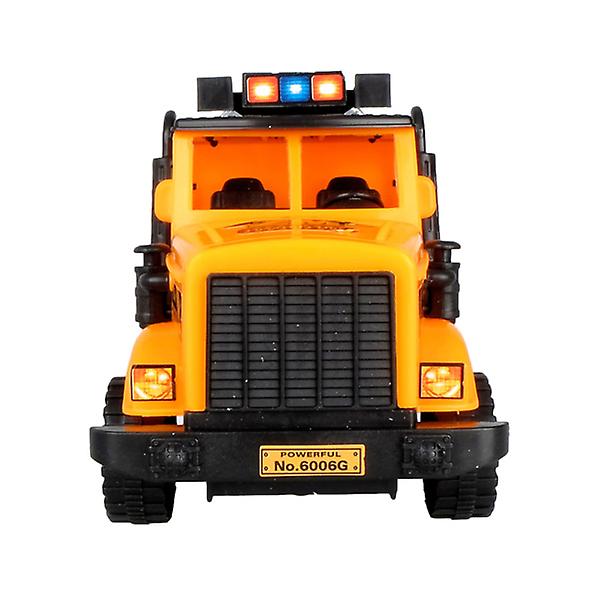 Foto 3 pulgar | Venta Internacional - Camión Mezclador De Inercia De Simulación De Juguete Para Niños, Color Naranja