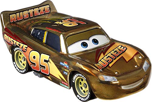 Foto 2 pulgar | Venta Internacional - Vehículo Fundido A Presión Disney Cars Golden Lightning Mcqueen 1:55