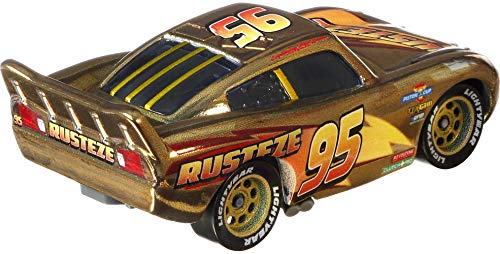 Foto 4 pulgar | Venta Internacional - Vehículo Fundido A Presión Disney Cars Golden Lightning Mcqueen 1:55