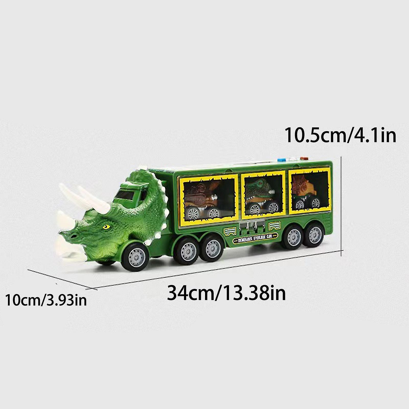 Foto 6 pulgar | Venta Internacional - Set De Camiones De Transporte Toy Dinosaur Con Juguetes De Dinosaurios Para Niños