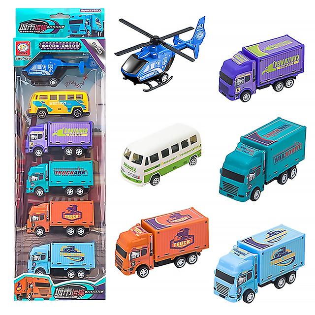 Venta Internacional - Set De Coche De Juguete Inertia Cars Engineering Excavator, 6 Piezas Para Niños