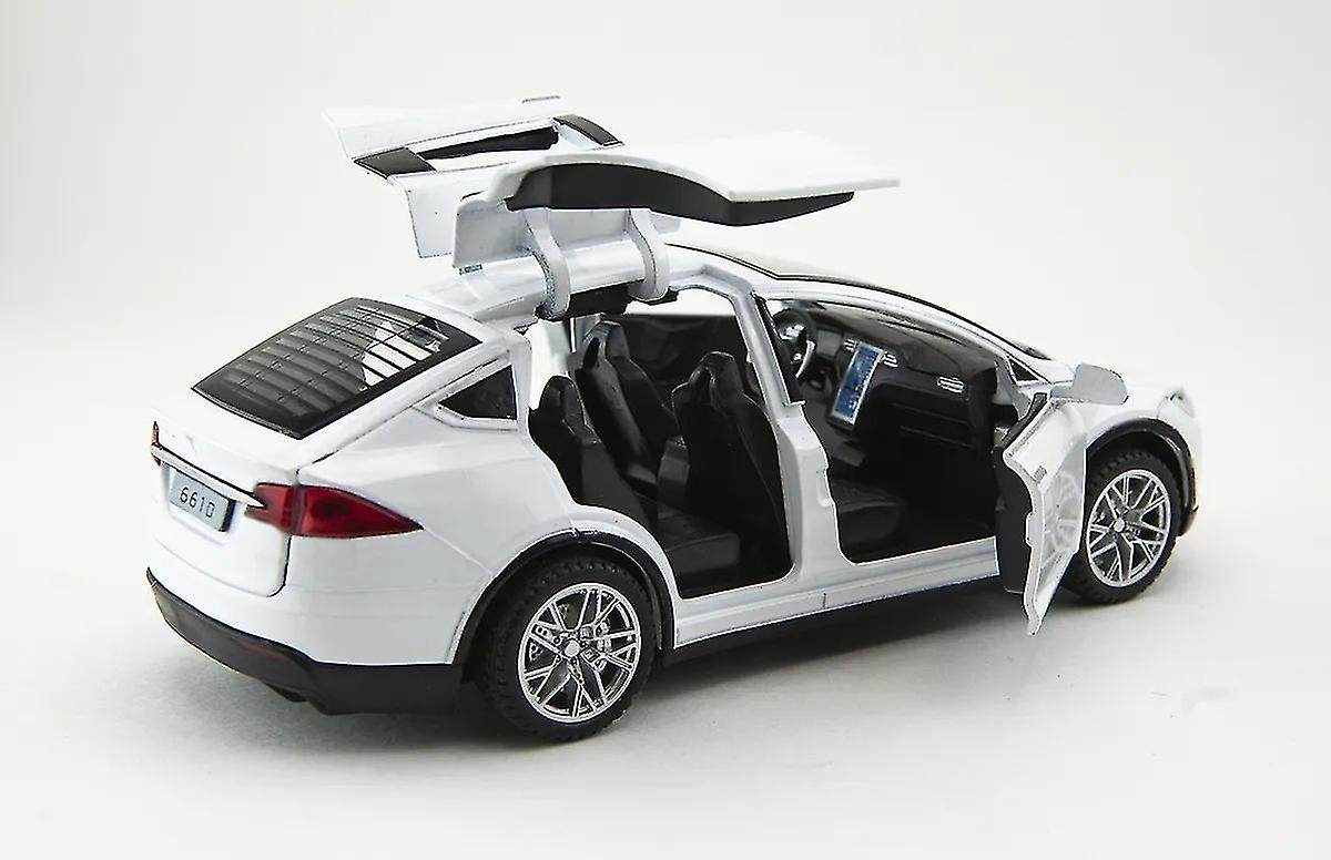 Foto 3 | Venta Internacional - Coche De Juguete Tesla Model X Suv De Aleación A Escala 1:32 Con Música Y Luces