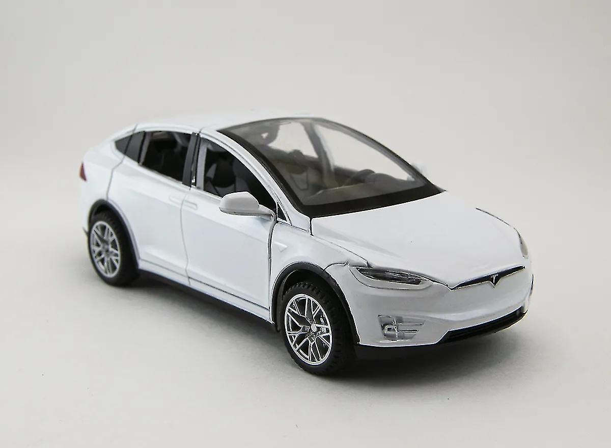 Foto 5 pulgar | Venta Internacional - Coche De Juguete Tesla Model X Suv De Aleación A Escala 1:32 Con Música Y Luces