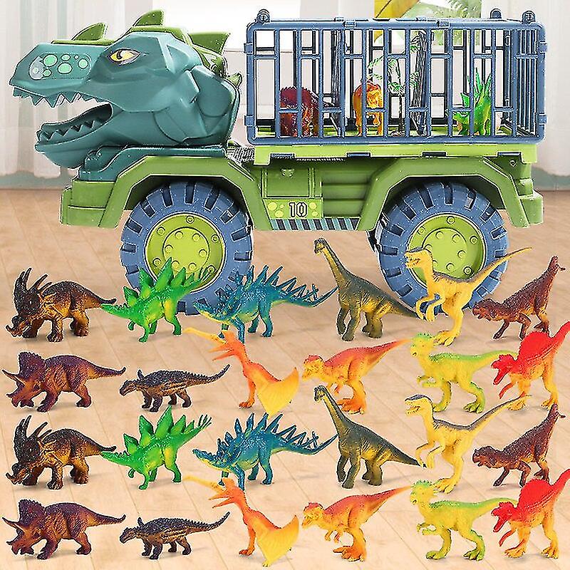 Foto 4 pulgar | Venta Internacional - Coche De Juguete Con Dinosaurios, Coche De Transporte Para Niños, Regalo De Navidad