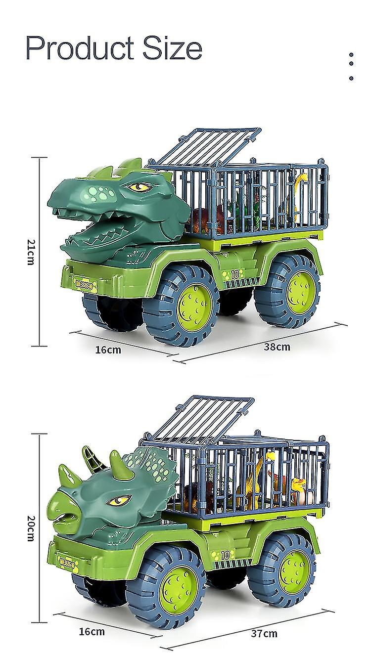 Foto 5 | Venta Internacional - Coche De Juguete Con Dinosaurios, Coche De Transporte Para Niños, Regalo De Navidad