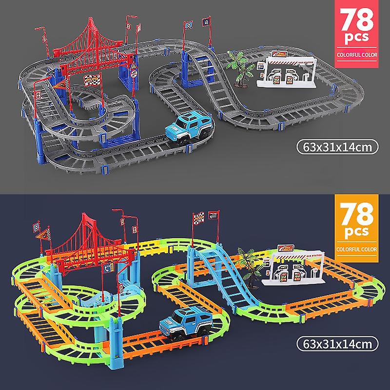 Foto 5 pulgar | Venta Internacional - Set De Construcción De Pistas De Carreras Para Niños Y Niñas