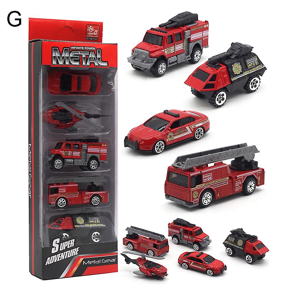 Venta Internacional - Coche De Juguete Farfi Diecast Alloy Engineering Racing 1:64 5 Unidades