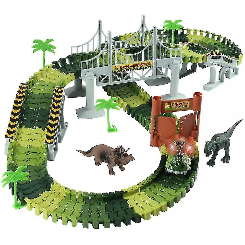 Foto 1 | Venta Internacional - Set De Juego Race Track, Coche De Juguete Y Pista Flexible Con 2 Dinosaurios 3+