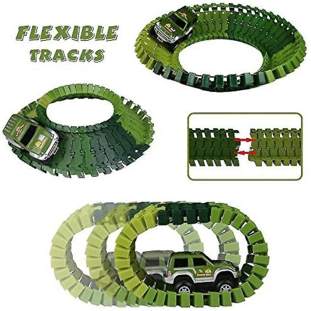 Foto 3 pulgar | Venta Internacional - Set De Juego Race Track, Coche De Juguete Y Pista Flexible Con 2 Dinosaurios 3+