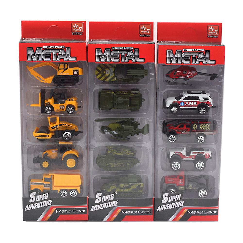 Foto 6 pulgar | Venta Internacional - Coche De Juguete Farfi Diecast Alloy Engineering Racing 1:64 5 Unidades