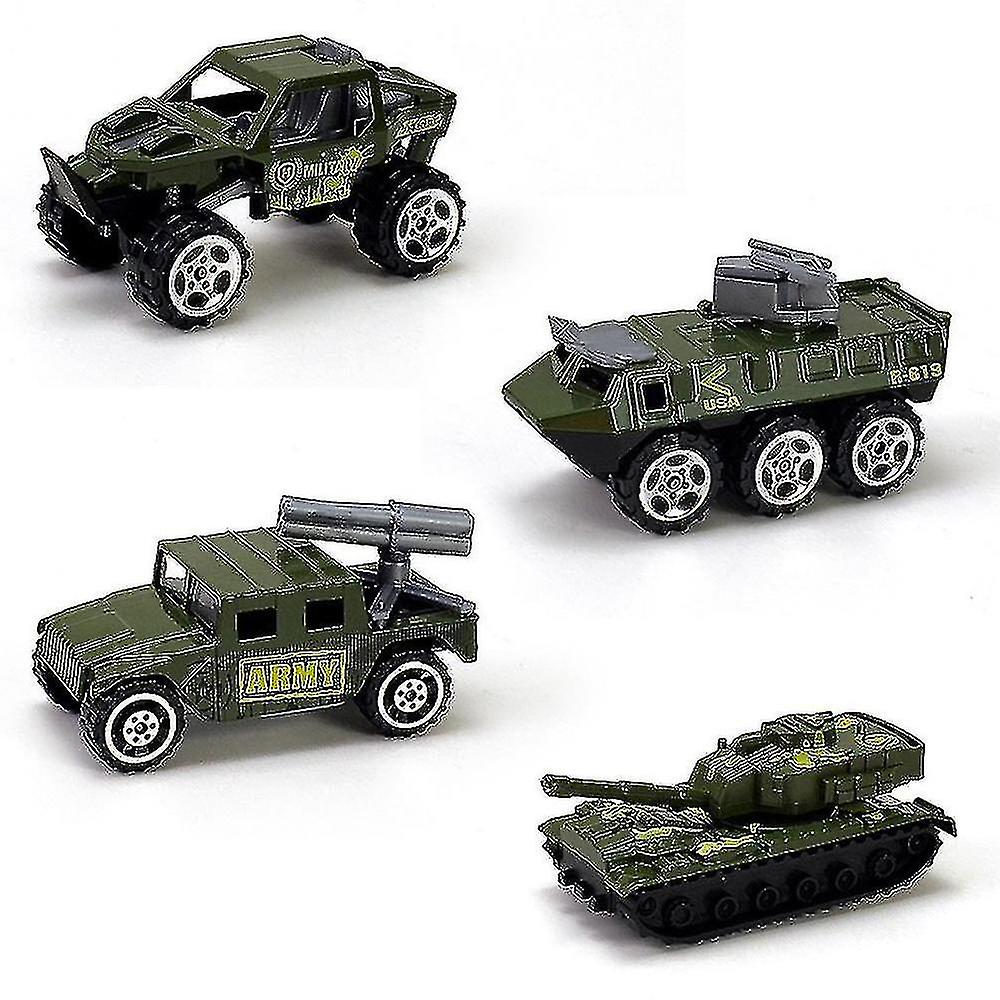 Venta Internacional - Set De Coche De Juguete Armoczerwony Tank Modelo Mini Slide 4 Piezas Para Niños