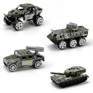 Foto 1 | Venta Internacional - Set De Coche De Juguete Armoczerwony Tank Modelo Mini Slide 4 Piezas Para Niños
