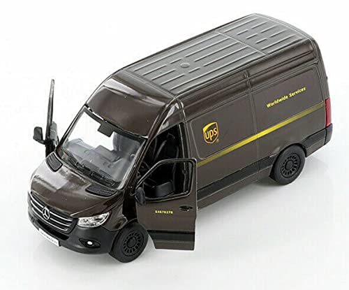 Foto 4 pulgar | Venta Internacional - Modelo De Coche Fundido A Presión Kinsmart Mercedes-benz Sprinter Ups 1:48