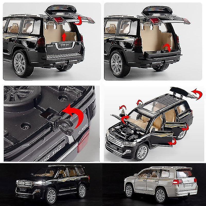 Foto 5 pulgar | Venta Internacional - Modelo De Coche Land Cruiser Suv 1/24 De Aleación Fundida A Presión Con 6 Puertas