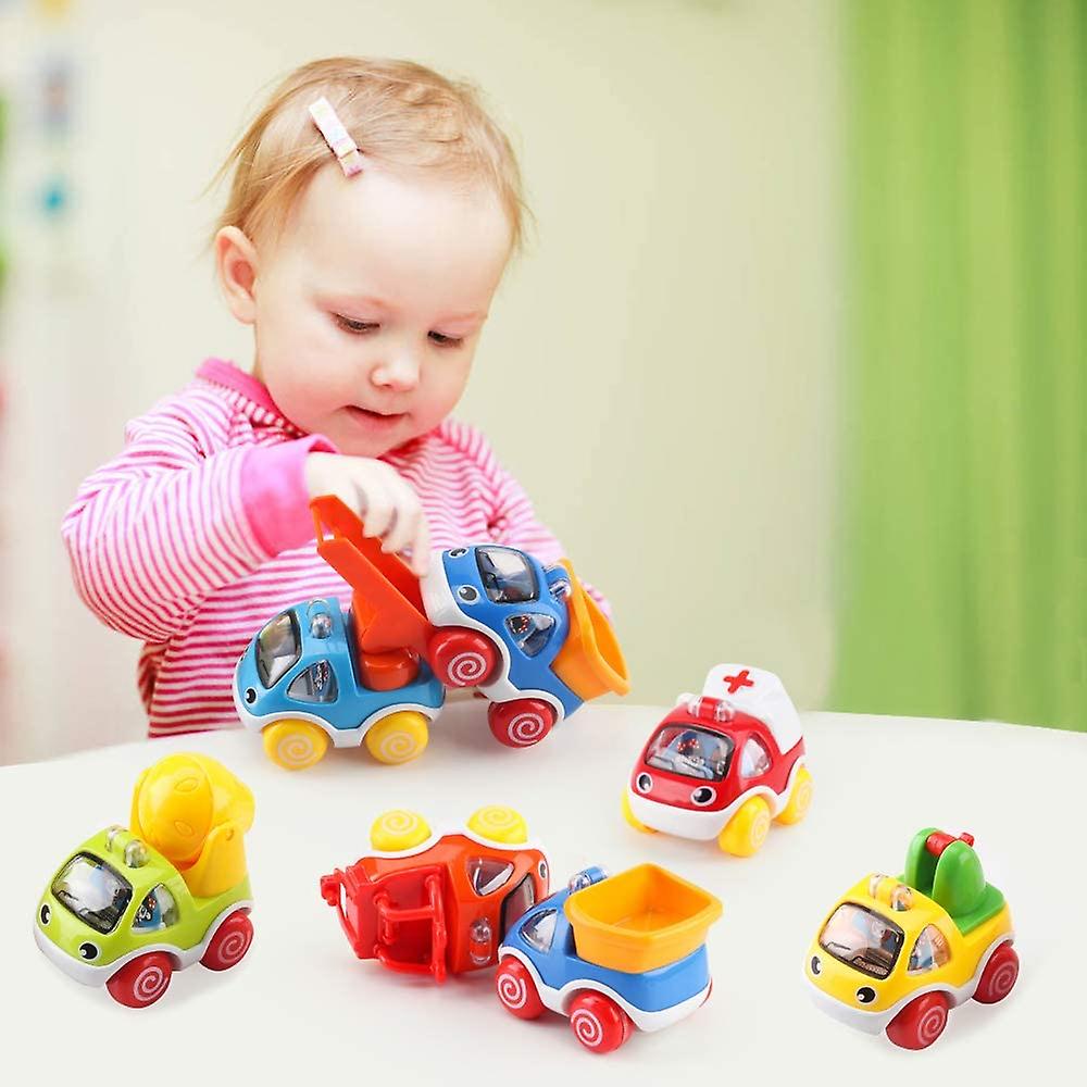 Foto 3 pulgar | Venta Internacional - Set De Coches De Juguete Para Niños Pequeños De 1 A 3 Años, Retráctil, 6 Vehículos