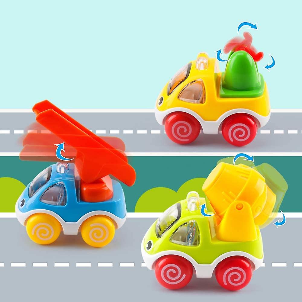 Foto 6 pulgar | Venta Internacional - Set De Coches De Juguete Para Niños Pequeños De 1 A 3 Años, Retráctil, 6 Vehículos