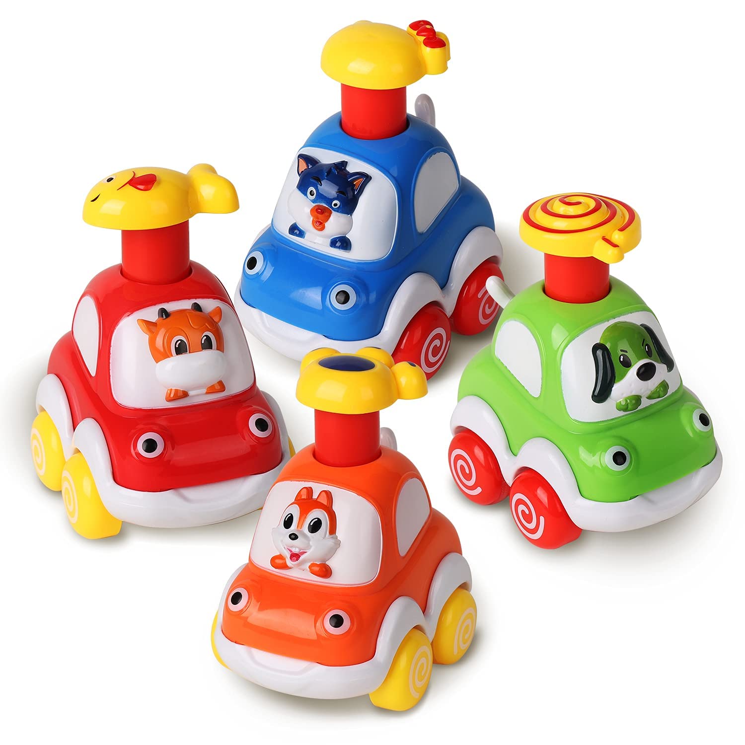 Foto 4 pulgar | Venta Internacional - Toy Cars Alasou Animal Para Niños Pequeños De 1 A 2 Años Con 4 Conductores