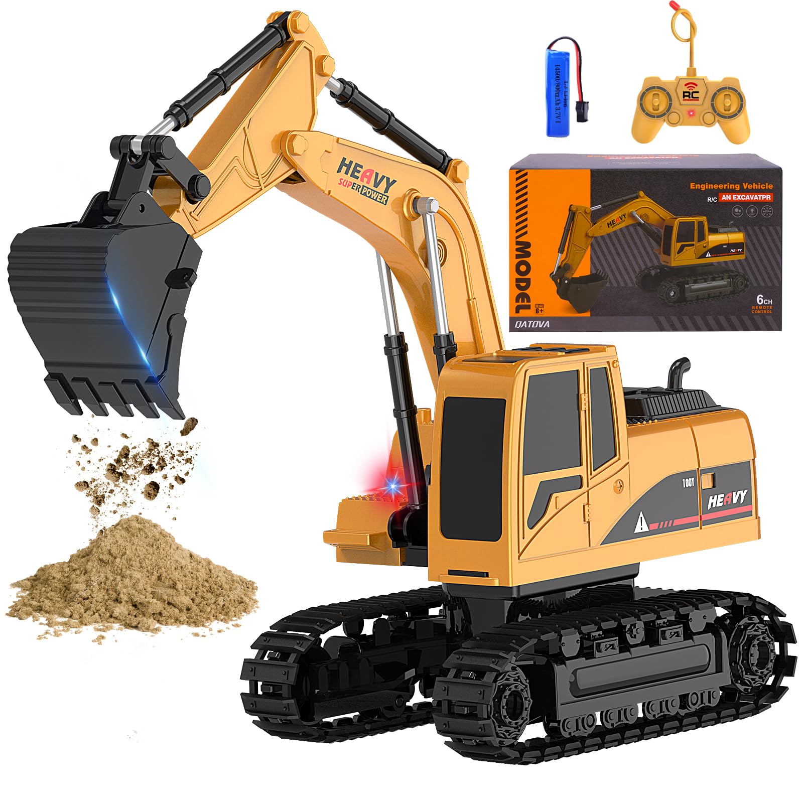 Foto 2 pulgar | Venta Internacional - Excavadora De Control Remoto Toy Engineering Digger Truck Kids