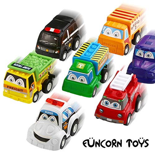 Foto 7 pulgar | Venta Internacional - Toy Pull Back Car Funcorn Toys, Paquete De 12 Unidades, Varios Miniplásticos