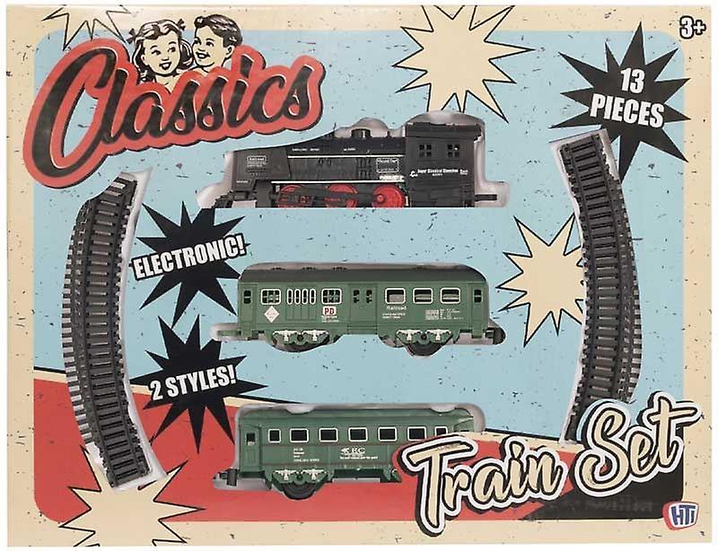 Foto 2 pulgar | Venta Internacional - Set De Tren Clásico Retro Con Orugas Locomot Que Funciona Con Pilas