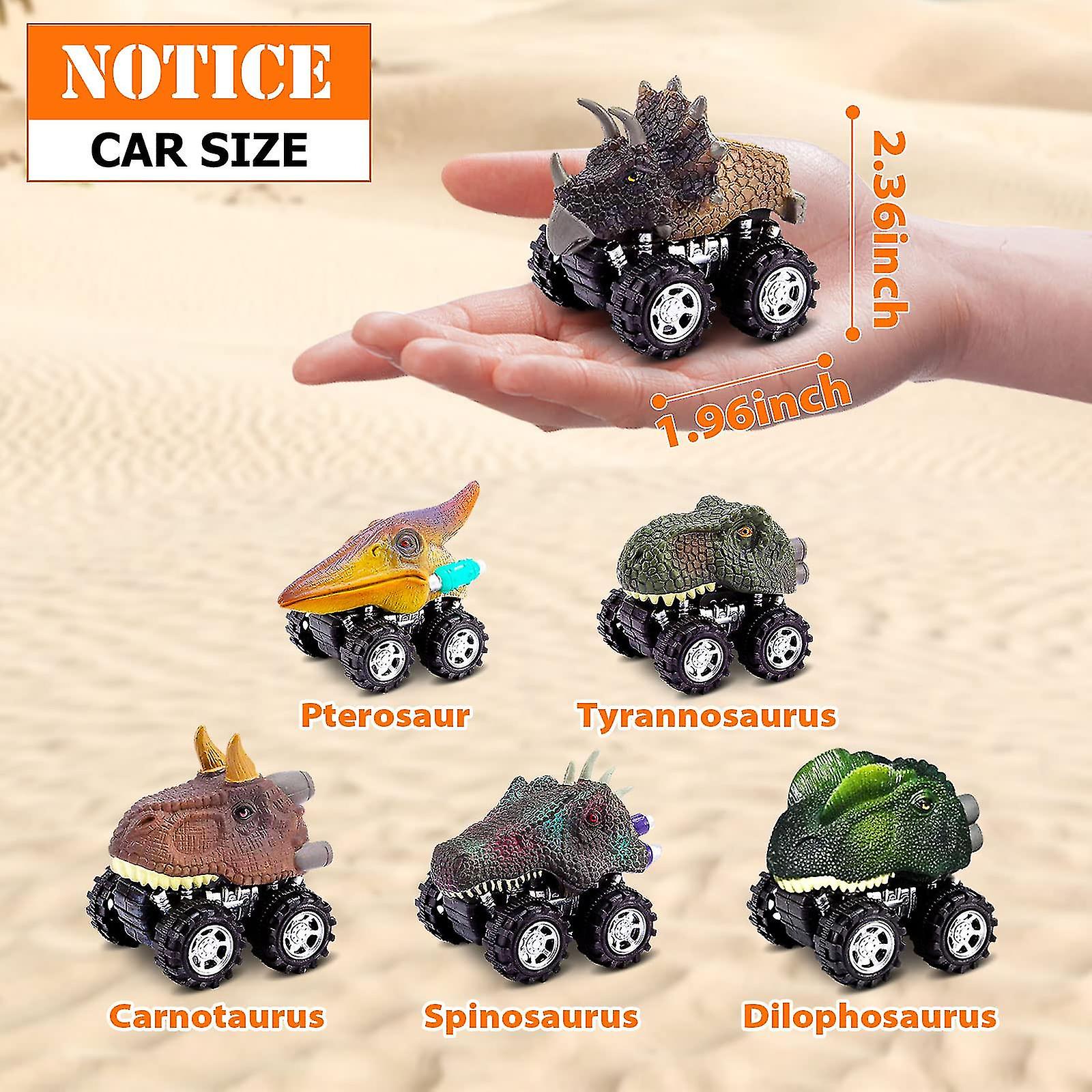 Foto 6 pulgar | Venta Internacional - Set De Juguetes Con Forma De Dinosaurio Para Niños De 3 A 6 Años Con Coches Retráctiles