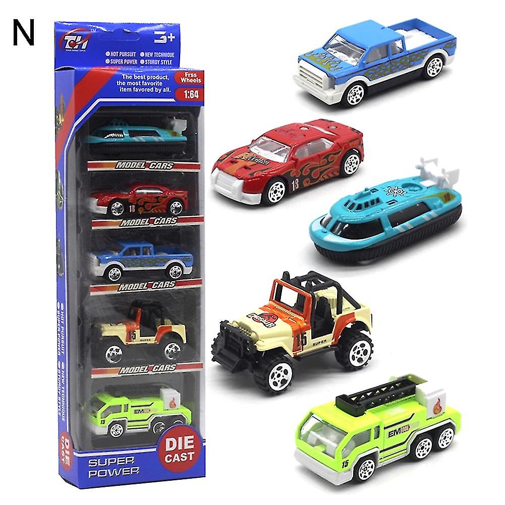 Venta Internacional - Coche De Juguete Farfi Diecast Alloy Engineering Racing 1:64 5 Unidades