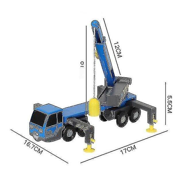 Foto 5 pulgar | Venta Internacional - Camión De Juguete Con Grúa Elevadora Compatible Con Vías De Tren De Madera