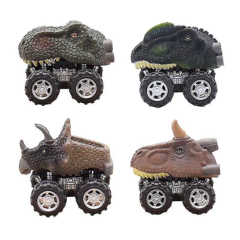 Foto 3 pulgar | Venta Internacional - Coche Retráctil Con Diseño De Dinosaurio De Juguete, Paquete De 6 Unidades