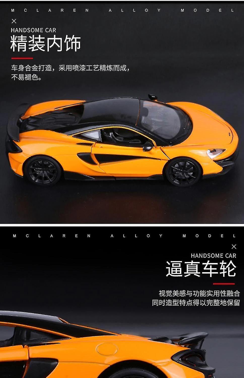 Foto 3 pulgar | Venta Internacional - Modelo De Coche Fundido A Presión Mclaren 600lt 1:36 De Metal Con Cierre Retráctil Naranja