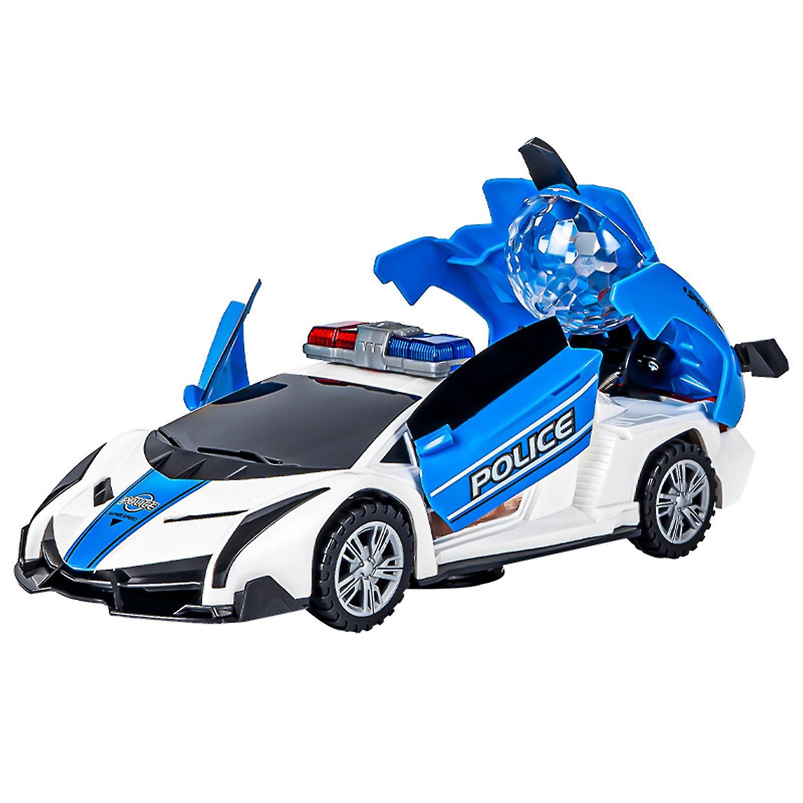 Venta Internacional - Coche De Policía Simulado De Coche De Juguete Con Música Y Luces Para Niños