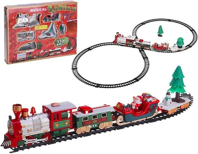 Foto 4 | Venta Internacional - Tren Eléctrico Navideño De Juguete Con Iluminación Y Música