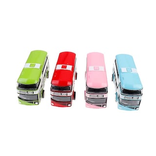 Foto 3 | Venta Internacional - Coches De Juguete Fundidos A Presión De Metal Retráctil De Doble Piso A Escala 1:43