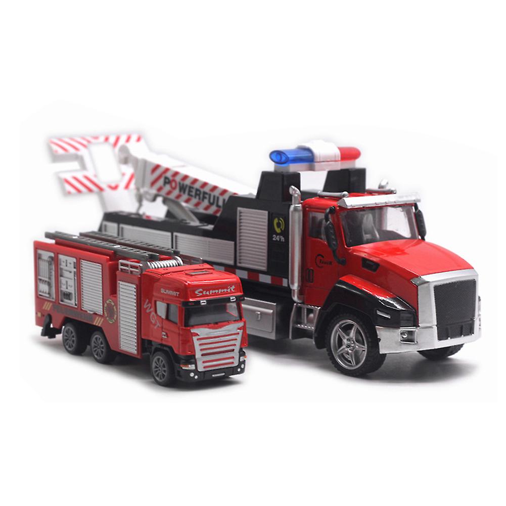 Venta Internacional - Camión De Juguete Farfi Diecast, Vehículo De Rescate Fire Con Música Y Luz