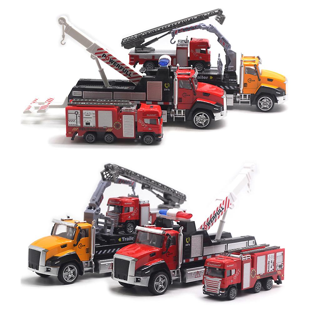 Foto 5 pulgar | Venta Internacional - Camión De Juguete Farfi Diecast, Vehículo De Rescate Fire Con Música Y Luz